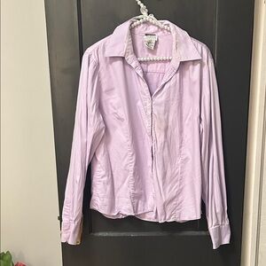 George vintage Light Purple Button-Up Shirt